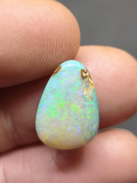 Opal Winton AAA bunt Regenbogen Sammlerstein Mineralien Kristalle Cabochon natürlich Heilstein Rarität Muster Australien