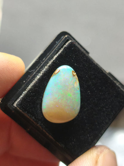 Opal Winton AAA bunt Regenbogen Sammlerstein Mineralien Kristalle Cabochon natürlich Heilstein Rarität Muster Australien