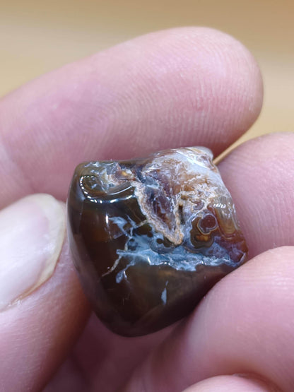 Feuer Acha Mexiko opalisierend AAA Sammlerstein Mineralien Kristalle Kollektion natürlich Heilstein Rarität Muster Selten