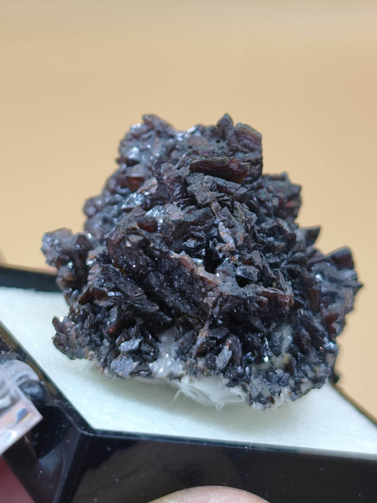 Descloizit Kristallstufe – Berg Aukas, Namibia | Dunkelrotbraune Kristalle Rarität Sammler roh Stufe Edelstein Deko Mineralien