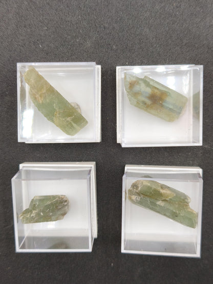 Grüner Cyanit Kristall 25–28 mm | Natürlicher Kyanit Rohstein | Disthen | Mineraliem Stufe Kristall Sammler roh Kristall Edelstein Deko