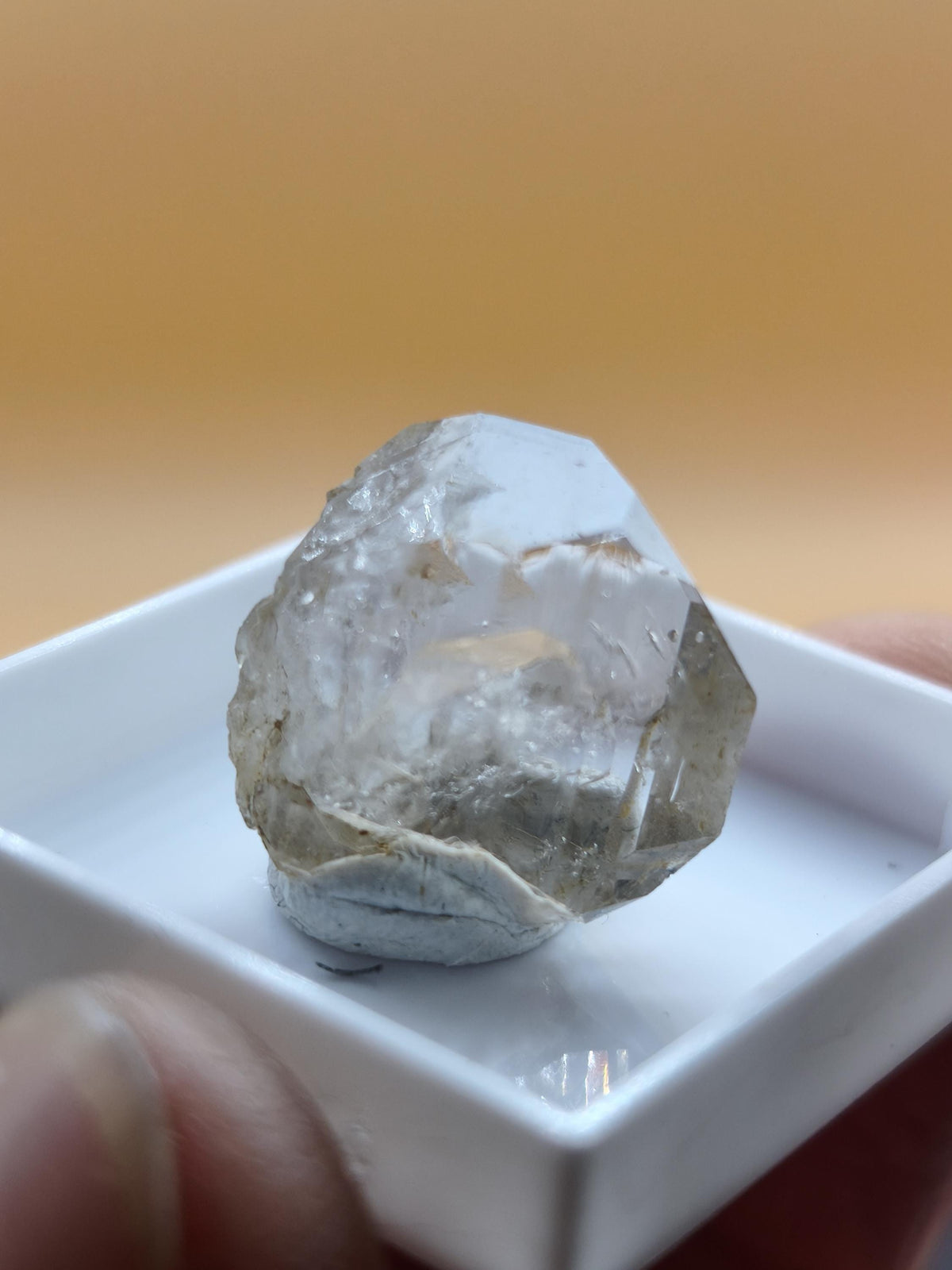 12ct Phenakit Kristall aus Namibia | Stiepelmann Mine Erongo | Klarer natürlicher Rohkristall | Seltenes Sammler Mineral Heilstein Rarität