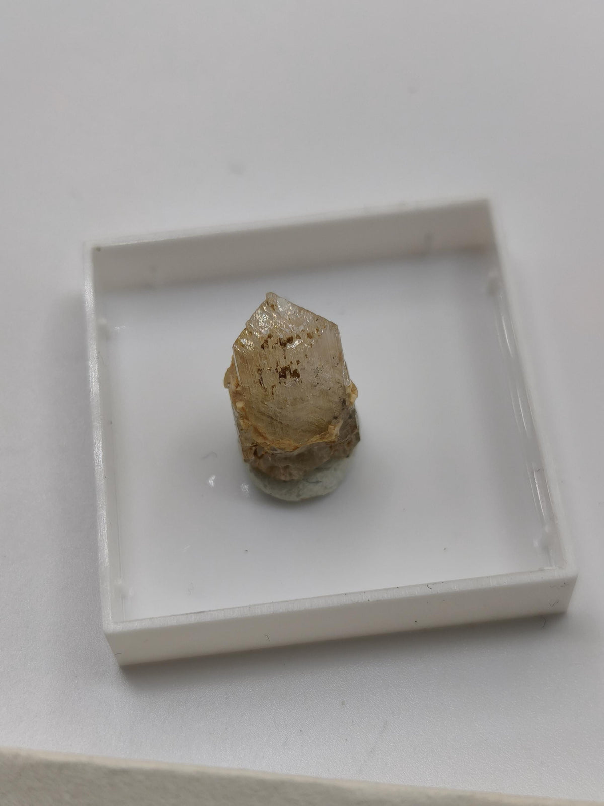 4,5ct Phenakit Kristall aus Namibia | Stiepelmann Mine Erongo | Klarer natürlicher Rohkristall | Seltenes Sammler Mineral Heilstein Rarität
