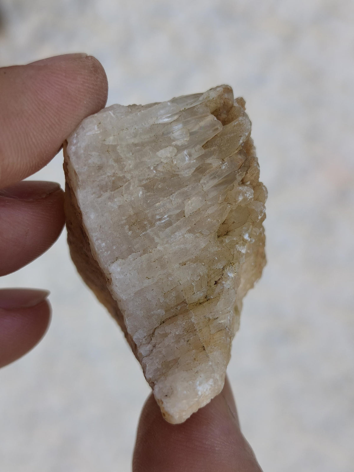 Calcite Roh Kristall Stufe  – Attavyros, Insel Rhodos Griechenland Sammler Mineralien Kristall Deko Selbstfund Geschenk Haus Wohnen gelb