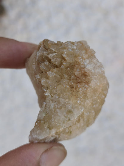 Calcite Roh Kristall Stufe  – Attavyros, Insel Rhodos Griechenland Sammler Mineralien Kristall Deko Selbstfund Geschenk Haus Wohnen gelb