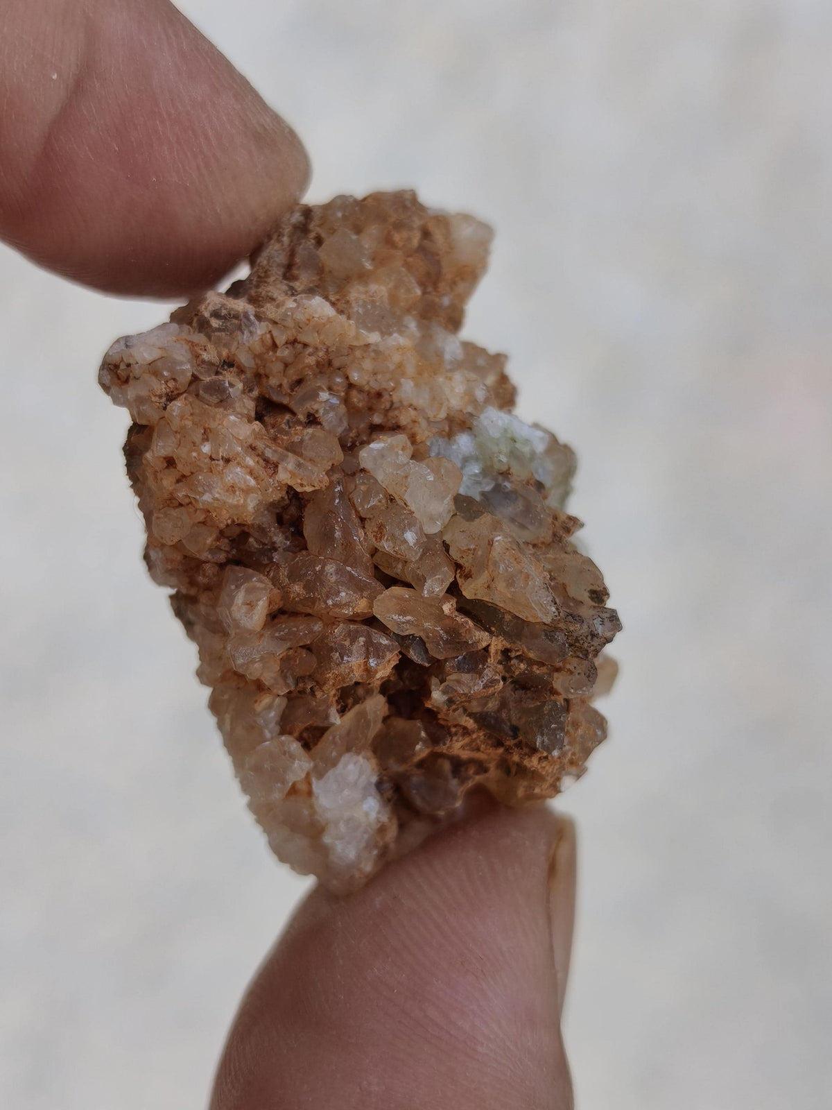 Calcite Roh Kristall Stufe  – Attavyros, Insel Rhodos Griechenland Sammler Mineralien Kristall Deko Selbstfund Geschenk Haus Wohnen gelb