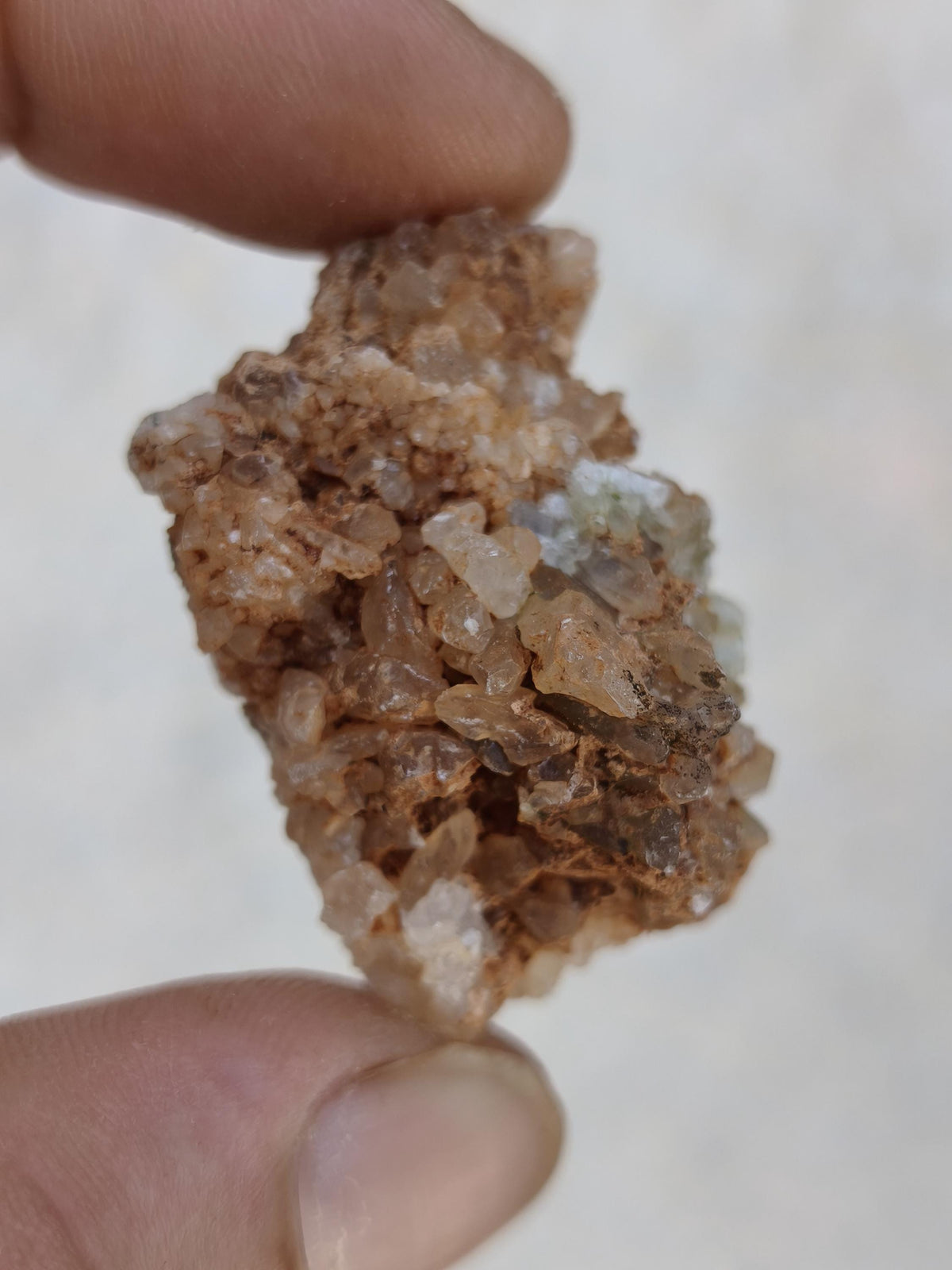 Calcite Roh Kristall Stufe  – Attavyros, Insel Rhodos Griechenland Sammler Mineralien Kristall Deko Selbstfund Geschenk Haus Wohnen gelb