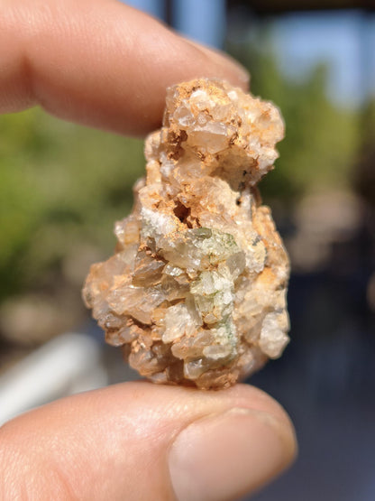 Calcite Roh Kristall Stufe  – Attavyros, Insel Rhodos Griechenland Sammler Mineralien Kristall Deko Selbstfund Geschenk Haus Wohnen gelb