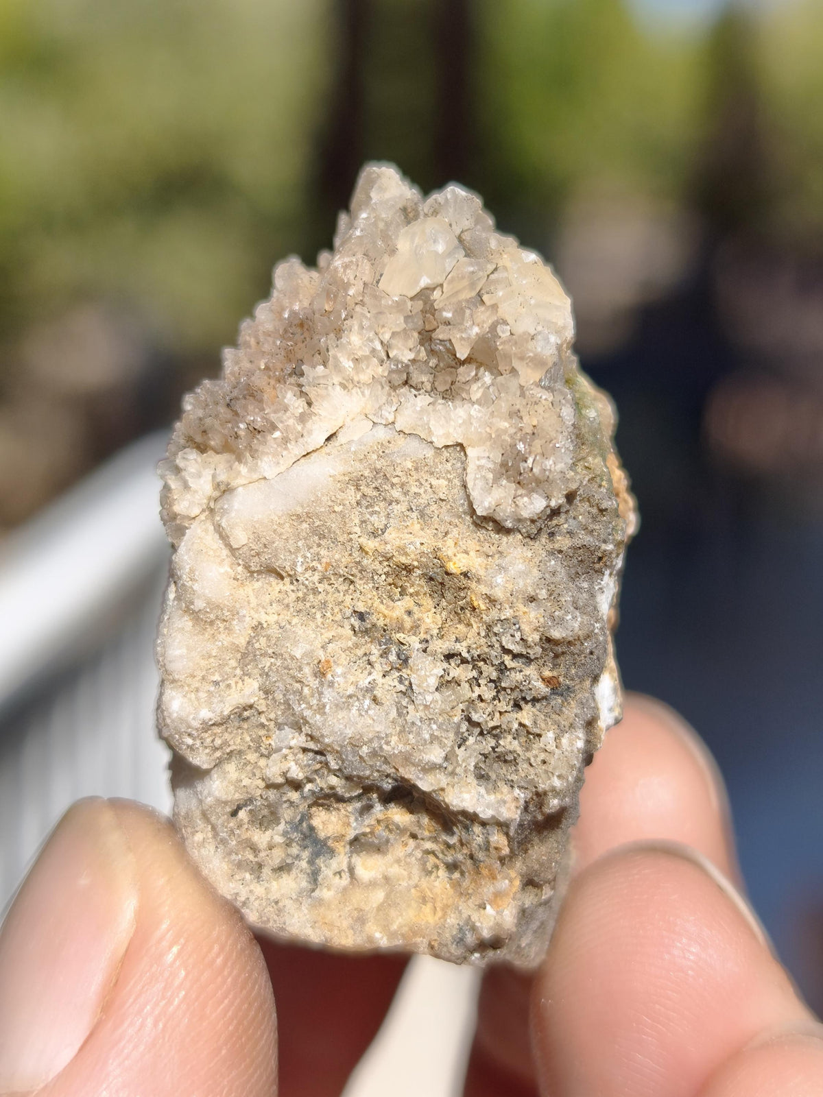 Calcite Roh Kristall Stufe  – Attavyros, Insel Rhodos Griechenland Sammler Mineralien Kristall Deko Selbstfund Geschenk Haus Wohnen gelb