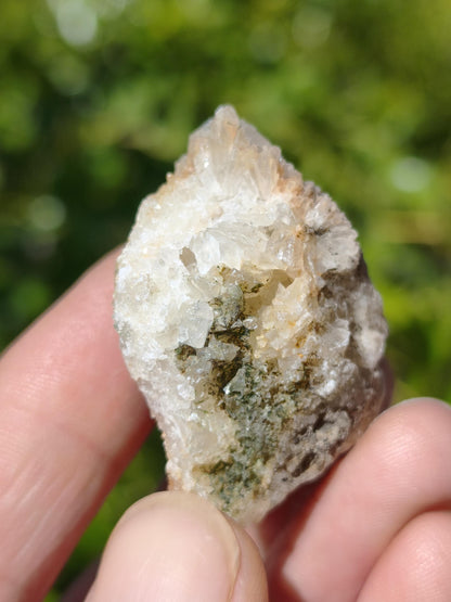 Calcite Roh Kristall Stufe  – Attavyros, Insel Rhodos Griechenland Sammler Mineralien Kristall Deko Selbstfund Geschenk Haus Wohnen gelb