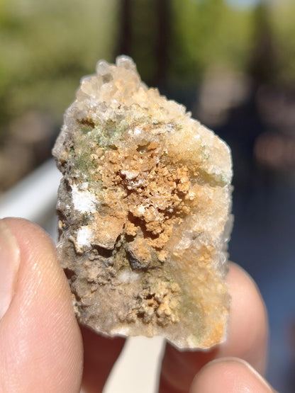 Calcite Roh Kristall Stufe  – Attavyros, Insel Rhodos Griechenland Sammler Mineralien Kristall Deko Selbstfund Geschenk Haus Wohnen gelb
