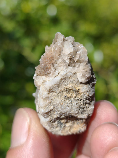 Calcite Roh Kristall Stufe  – Attavyros, Insel Rhodos Griechenland Sammler Mineralien Kristall Deko Selbstfund Geschenk Haus Wohnen gelb