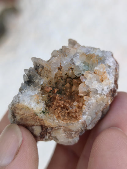 Calcite Roh Kristall Stufe  – Attavyros, Insel Rhodos Griechenland Sammler Mineralien Kristall Deko Selbstfund Geschenk Haus Wohnen gelb