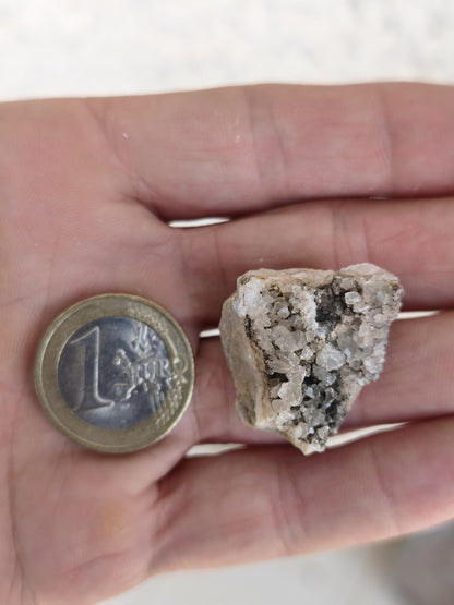 Calcite Roh Kristall Stufe  – Attavyros, Insel Rhodos Griechenland Sammler Mineralien Kristall Deko Selbstfund Geschenk Haus Wohnen gelb