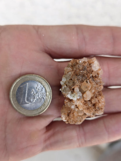 Calcite Roh Kristall Stufe  – Attavyros, Insel Rhodos Griechenland Sammler Mineralien Kristall Deko Selbstfund Geschenk Haus Wohnen gelb