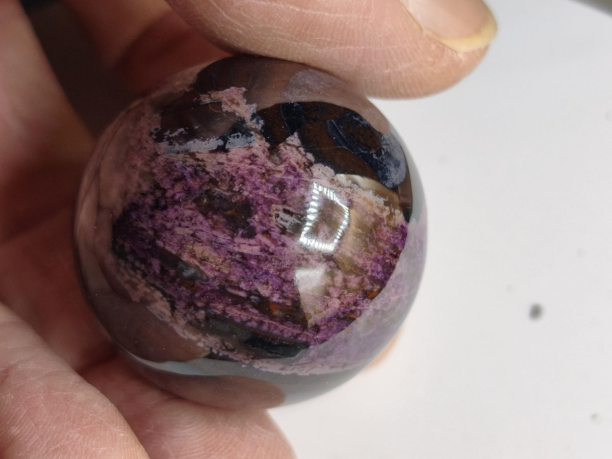 Sugilite *Rareté* Sphère de Sugilite AAA ~ Pierre précieuse Déco Cristal Méditation Énergie Pierre de soin Rareté Rare Collection Investissement Valeur