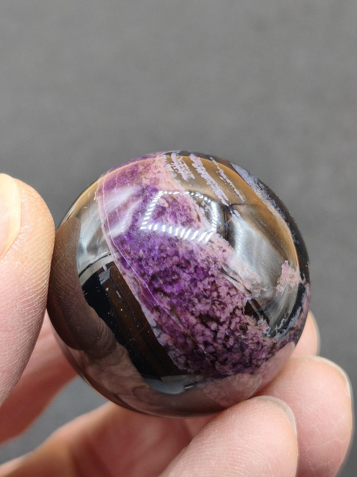 Sugilite *Rareté* Sphère de Sugilite AAA ~ Pierre précieuse Déco Cristal Méditation Énergie Pierre de soin Rareté Rare Collection Investissement Valeur