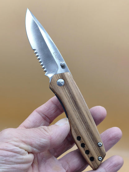Beautiful handmade wooden knife with leather sheath ~ Outdoor adventure scout inventory HIPPIE GOA Boho Tibetan Ethnic Nature