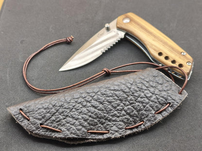 Beautiful handmade wooden knife with leather sheath ~ Outdoor adventure scout inventory HIPPIE GOA Boho Tibetan Ethnic Nature