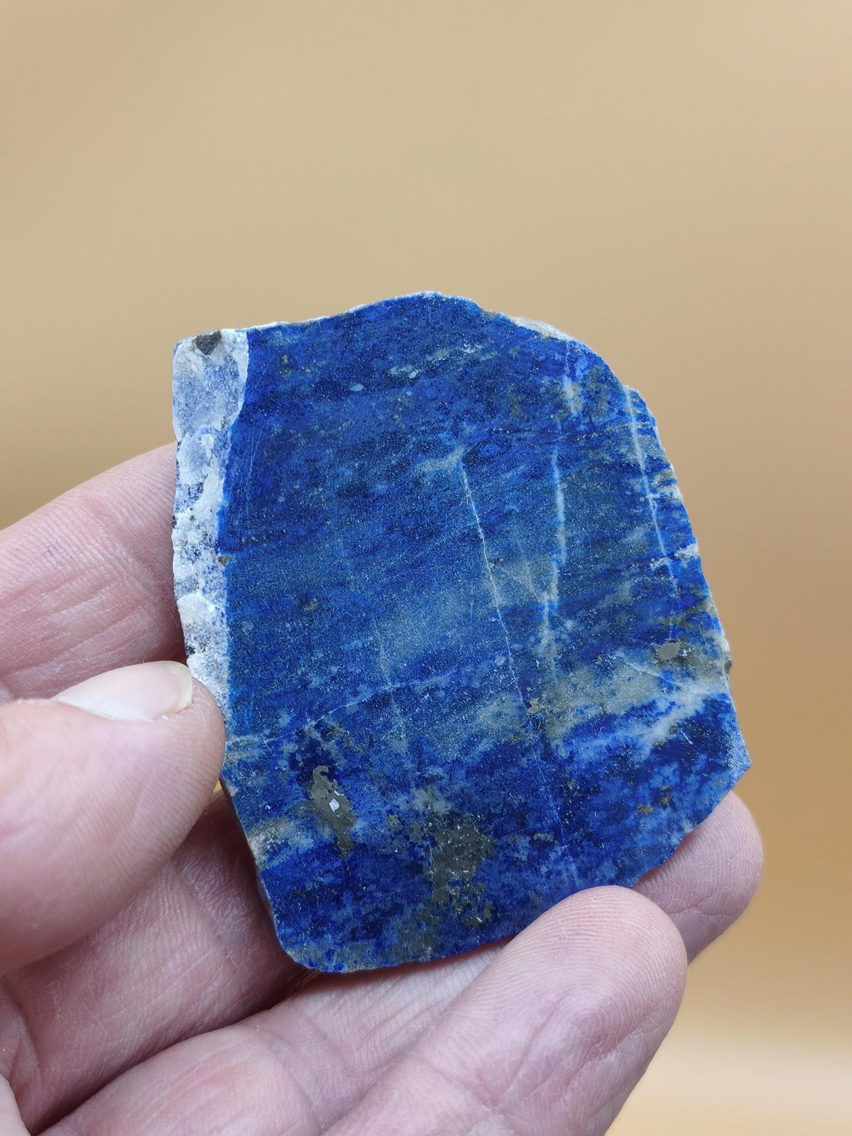 LapisLazuli Scheibe Edelstein blau Stufe Anschliff Deko Platte Kristall Vintage Meditation Heilstein Frau Mann Geschenk Er Sie Haus Energie