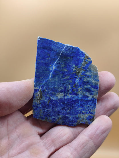LapisLazuli Scheibe Edelstein blau Stufe Anschliff Deko Platte Kristall Vintage Meditation Heilstein Frau Mann Geschenk Er Sie Haus Energie