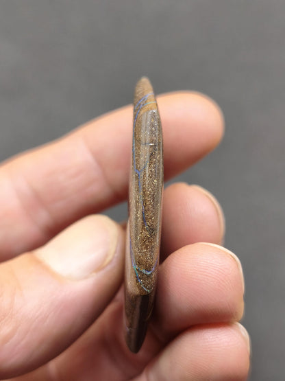 Boulder Opal AAA Sammlerstein Mineralien Kristalle Cabochon natürlich Heilstein Rarität Muster Australien Queensland