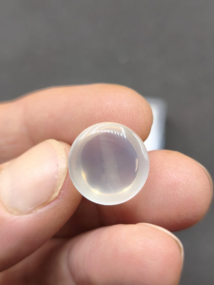 Adular Mondstein AAA Sammlerstein Mineralien Kristalle Cabochon rund natürlich Heilstein Rarität klar schimmer