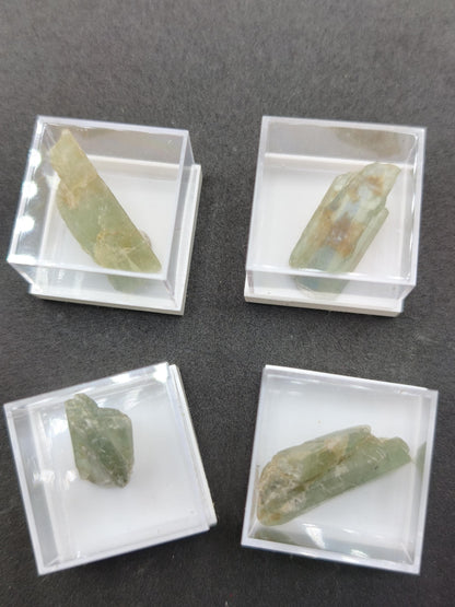 Grüner Cyanit Kristall 25–28 mm | Natürlicher Kyanit Rohstein | Disthen | Mineraliem Stufe Kristall Sammler roh Kristall Edelstein Deko