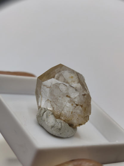12ct Phenakit Kristall aus Namibia | Stiepelmann Mine Erongo | Klarer natürlicher Rohkristall | Seltenes Sammler Mineral Heilstein Rarität