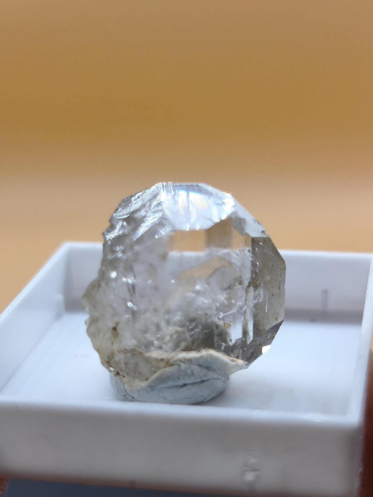 12ct Phenakit Kristall aus Namibia | Stiepelmann Mine Erongo | Klarer natürlicher Rohkristall | Seltenes Sammler Mineral Heilstein Rarität