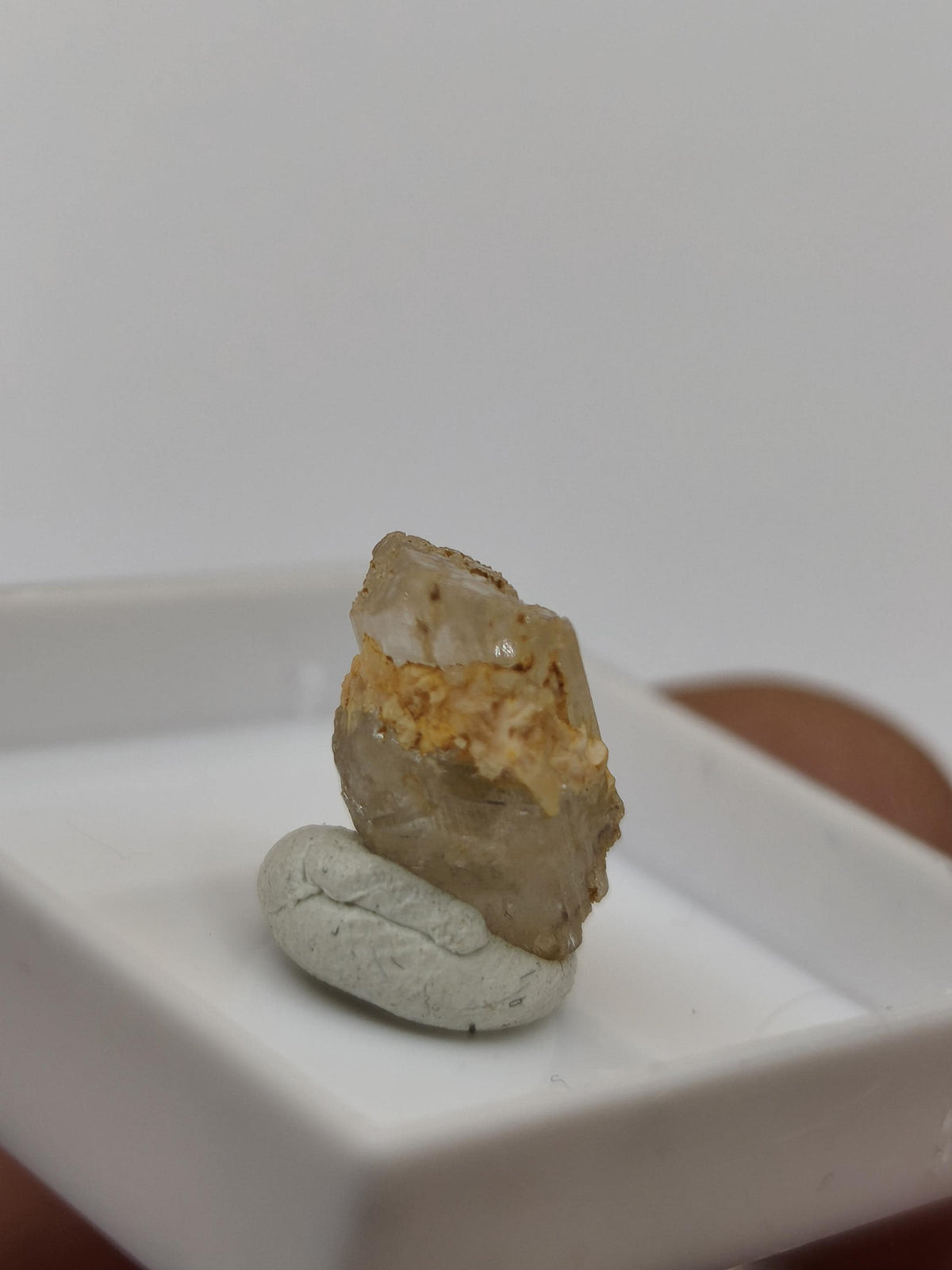 4,5ct Phenakit Kristall aus Namibia | Stiepelmann Mine Erongo | Klarer natürlicher Rohkristall | Seltenes Sammler Mineral Heilstein Rarität