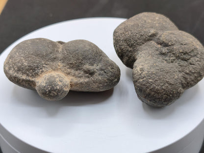 Moqui Marbles Pair – 2 natural ironstone concretions from Utah, USA – Shaman Stone living gemstones Native American shaman ritual energy