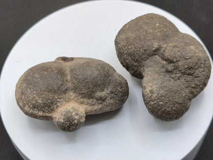 Moqui Marbles Pair – 2 natural ironstone concretions from Utah, USA – Shaman Stone living gemstones Native American shaman ritual energy