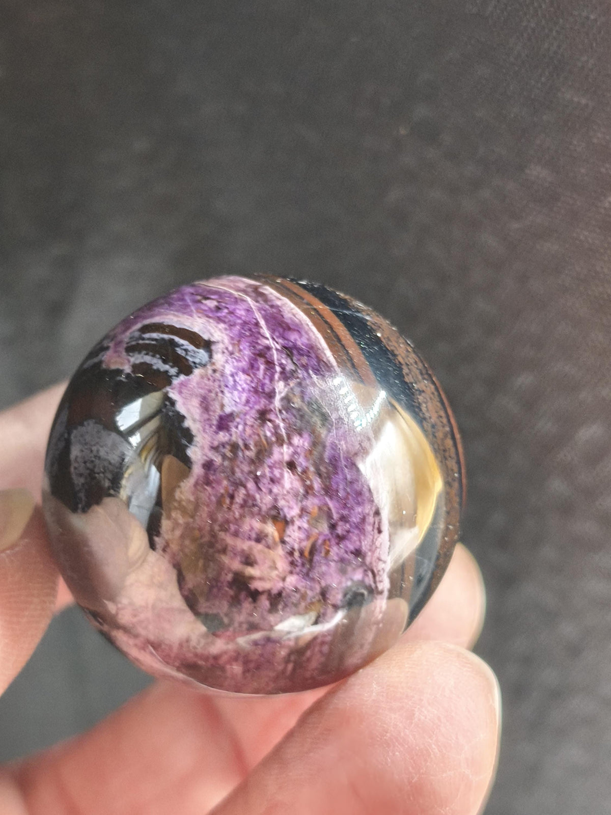 Sugilite *Rareté* Sphère de Sugilite AAA ~ Pierre précieuse Déco Cristal Méditation Énergie Pierre de soin Rareté Rare Collection Investissement Valeur