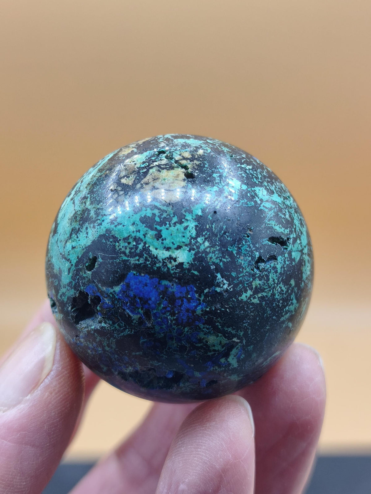 AZURITE Malachite Chrysocolla Sphere Crystals blue Natural Gemstone Sphere Decor Living Meditation Healing Stone Rarity Collector Minerals Unique Item