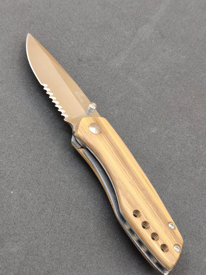 Beautiful handmade wooden knife with leather sheath ~ Outdoor adventure scout inventory HIPPIE GOA Boho Tibetan Ethnic Nature