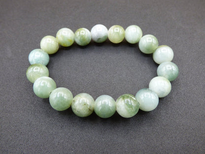 Jade Burma 10 / 11 mm ~ Edelstein Armband Stretch hochwertige Jade grün natürlich Myanmar GOA Hippie Boho Nature Heilstein Energie Chakra - Art of Nature Berlin