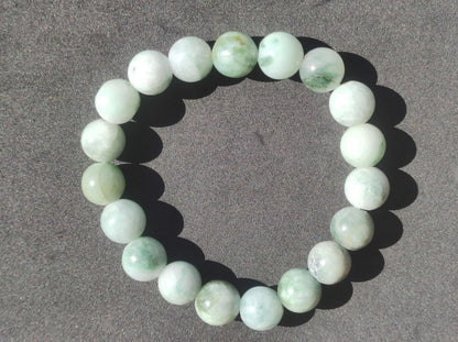 Jade Burma 11mm ~ Edelstein Armband Stretch hochwertige Jade grün natürlich Myanmar GOA Hippie Boho Ethno Nature Heilstein Energie Chakra - Art of Nature Berlin