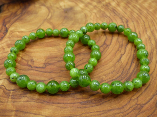 Kanada Jade ~ Edelstein Armband Stretch ~ GOA ~ Hippie ~Boho ~Ethno ~Indie ~Nature ~Heilstein Energie Chakra - Art of Nature Berlin