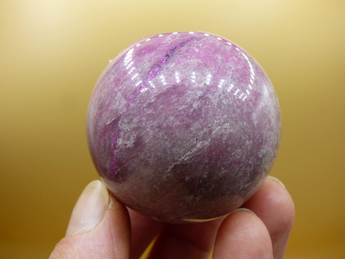 Kobalt Calcit Kugel *Rarität* rosa Pink Kristall Edelstein Deko Haus Sammler Geschenk Er Sie Mann Frau Freund Mineral Selten Heilstein - Art of Nature Berlin