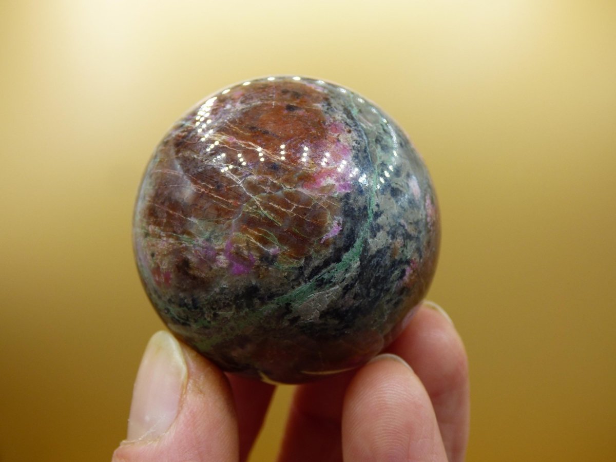 Kobalt Calcit Kugel *Rarität* rosa Pink Kristall Edelstein Deko Haus Sammler Geschenk Er Sie Mann Frau Freund Mineral Selten Heilstein - Art of Nature Berlin