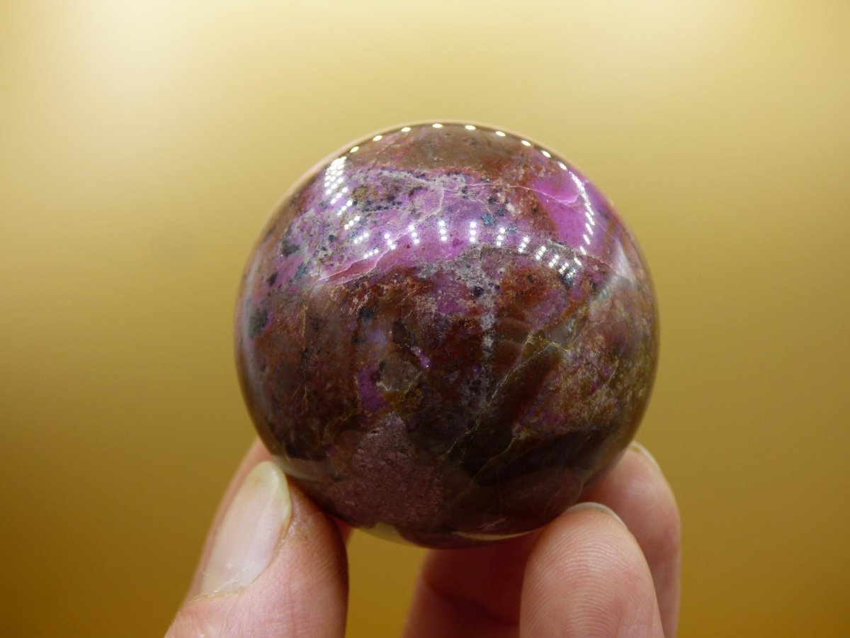 Kobalt Calcit Kugel *Rarität* rosa Pink Kristall Edelstein Deko Haus Sammler Geschenk Er Sie Mann Frau Freund Mineral Selten Heilstein - Art of Nature Berlin