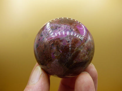 Kobalt Calcit Kugel *Rarität* rosa Pink Kristall Edelstein Deko Haus Sammler Geschenk Er Sie Mann Frau Freund Mineral Selten Heilstein - Art of Nature Berlin