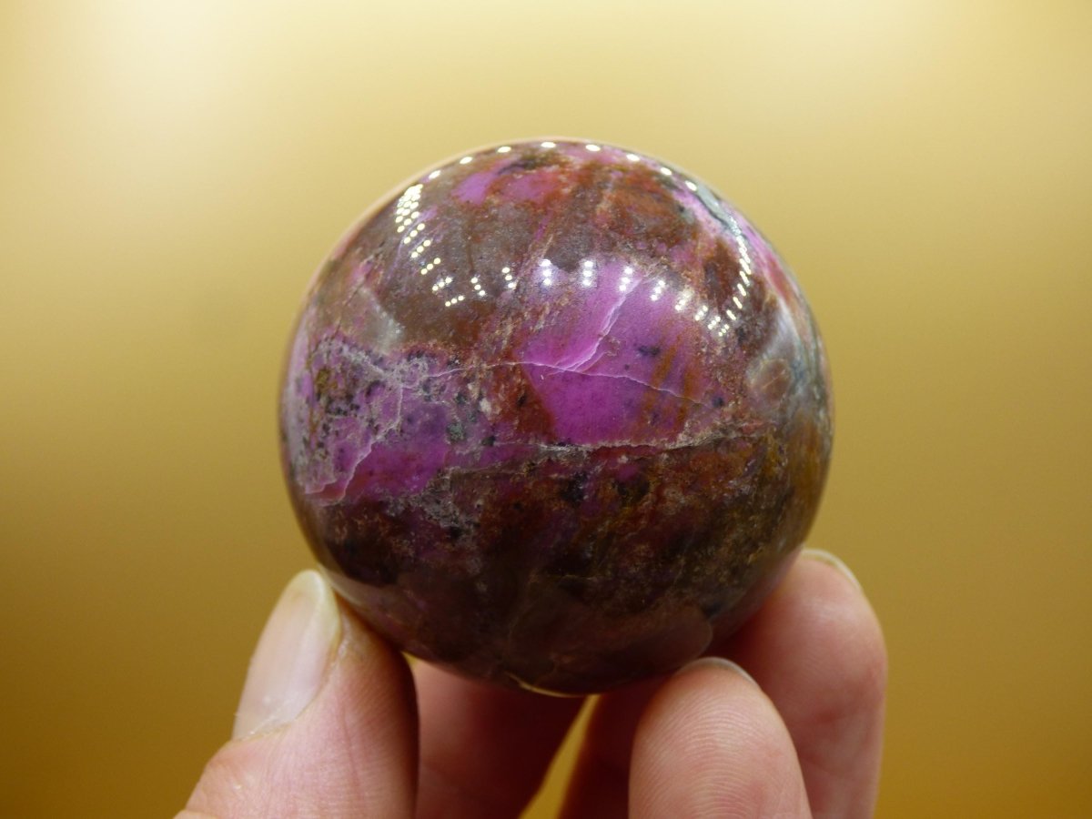 Kobalt Calcit Kugel *Rarität* rosa Pink Kristall Edelstein Deko Haus Sammler Geschenk Er Sie Mann Frau Freund Mineral Selten Heilstein - Art of Nature Berlin