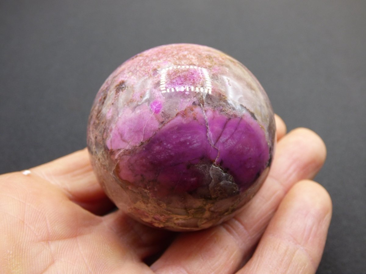 Kobalt Calcit Kugel *Rarität* rosa Pink Kristall Edelstein Deko Haus Sammler Geschenk Er Sie Mann Frau Freund Mineral Selten Heilstein - Art of Nature Berlin