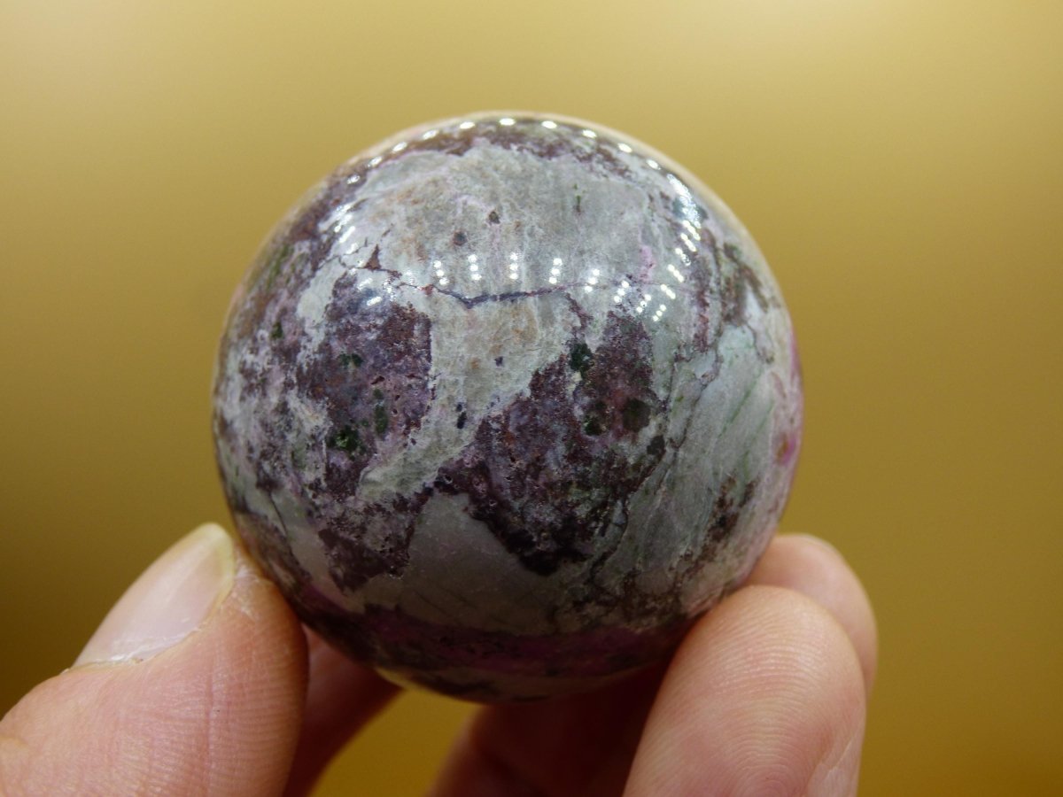 Kobalt Calcit Kugel *Rarität* rosa Pink Kristall Edelstein Deko Haus Sammler Geschenk Er Sie Mann Frau Freund Mineral Selten Heilstein - Art of Nature Berlin