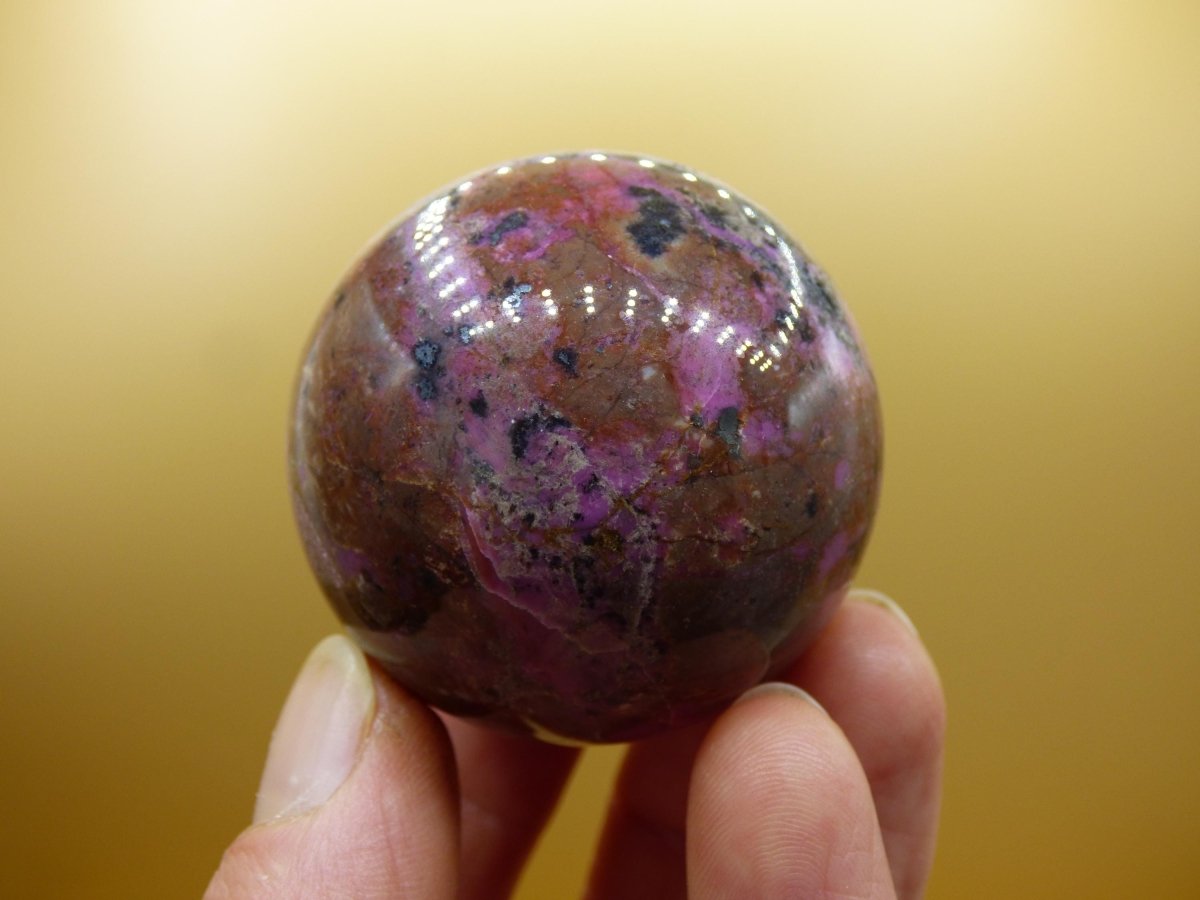 Kobalt Calcit Kugel *Rarität* rosa Pink Kristall Edelstein Deko Haus Sammler Geschenk Er Sie Mann Frau Freund Mineral Selten Heilstein - Art of Nature Berlin