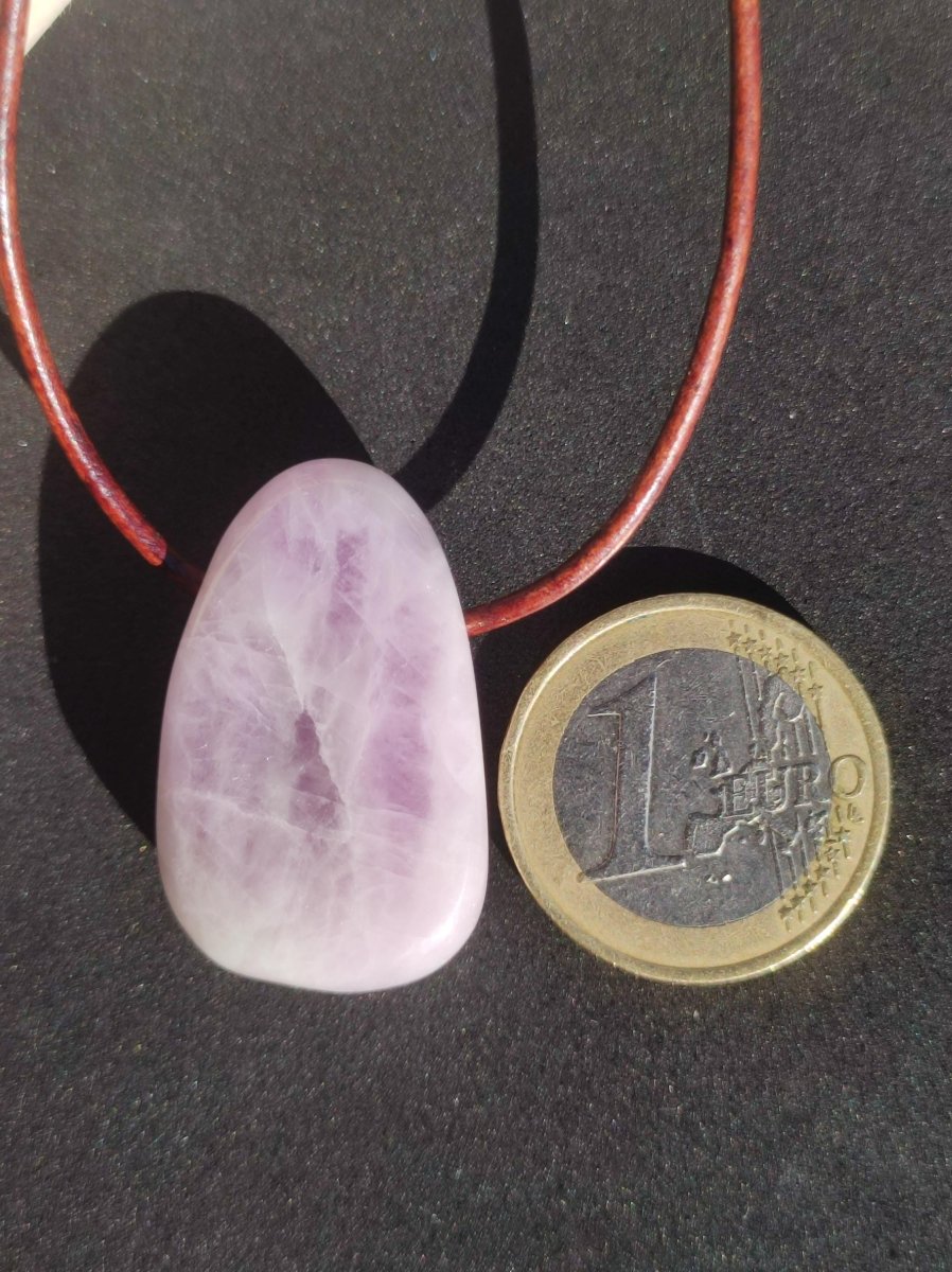 Kunzit A - Edelstein Kette Heilstein rosa pink Rarität Mann Frau Glück HIPPIE GOA Boho Tibet Ethno Natur Rarität Geschenk Er Sie Mann Frau - Art of Nature Berlin