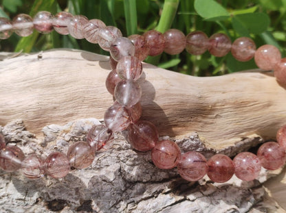 Kupfer Rutilquarz AAA Edelstein Armband Stretch Natur rot Heilstein Rarität Mann Frau Geschenk Er Sie Freund Selten Hochwertig Quarz - Art of Nature Berlin