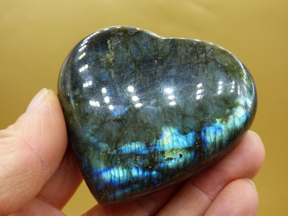 Labradorit ~ Edelstein Herz ~ Massage & Deko Sphere ~HIPPIE ~GOA ~Boho ~Ethno ~Nature ~Heilstein ~Natur ~Flash ~Schimmernd - Art of Nature Berlin